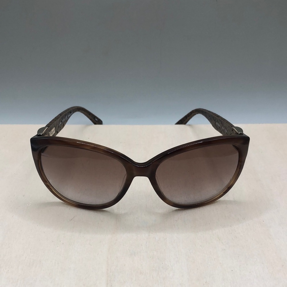 Salvatore Ferragamo SF652SL Leather Snakeskin Like Texture Cat Eye - Italy